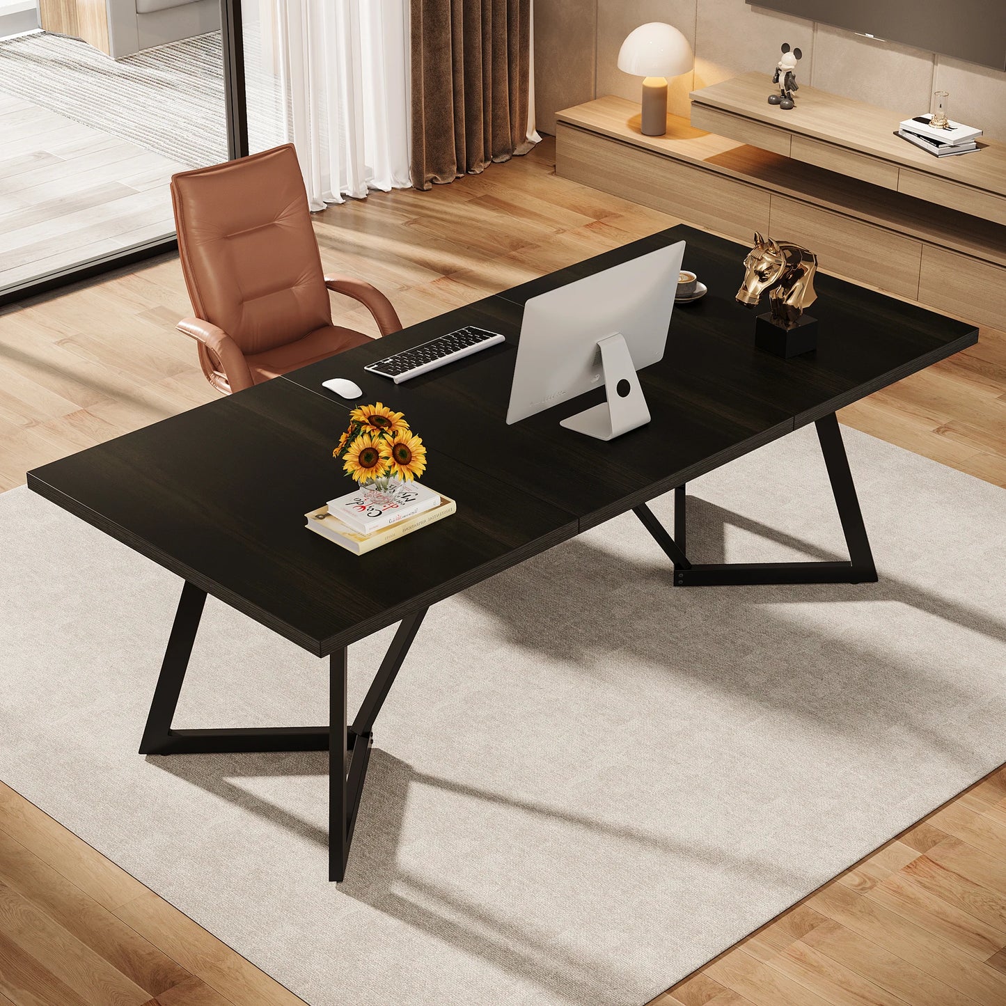 Tribesigns Executive Desk With Metal Frame For Office