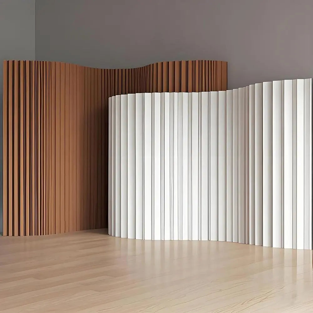 Folding Paper Room Divider, Lightweight Freestanding Privacy Screen Partition Wall for Home or Office, Foldable, Compact Storage