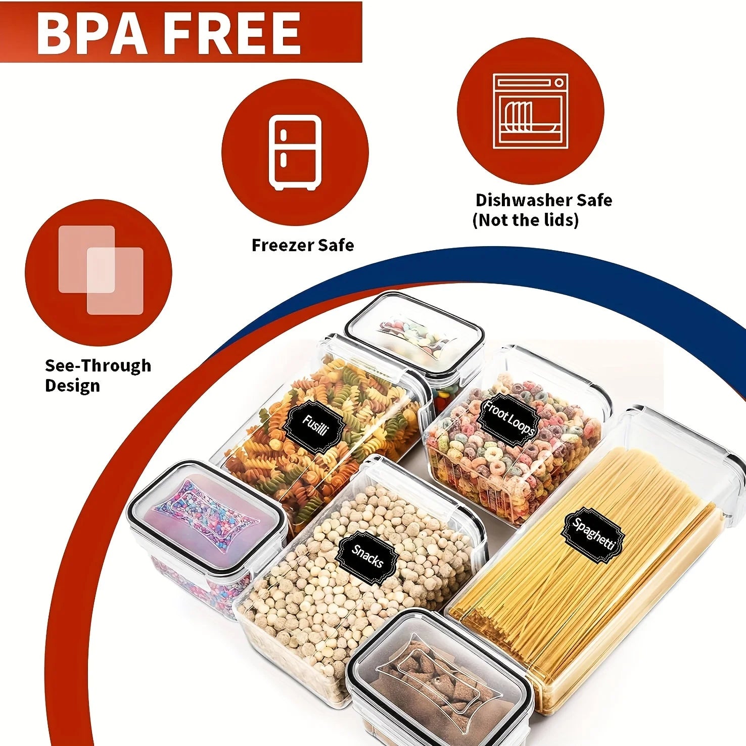 ATMDOG 24 Piece Airtight Food Storage Containers Set BPA Free