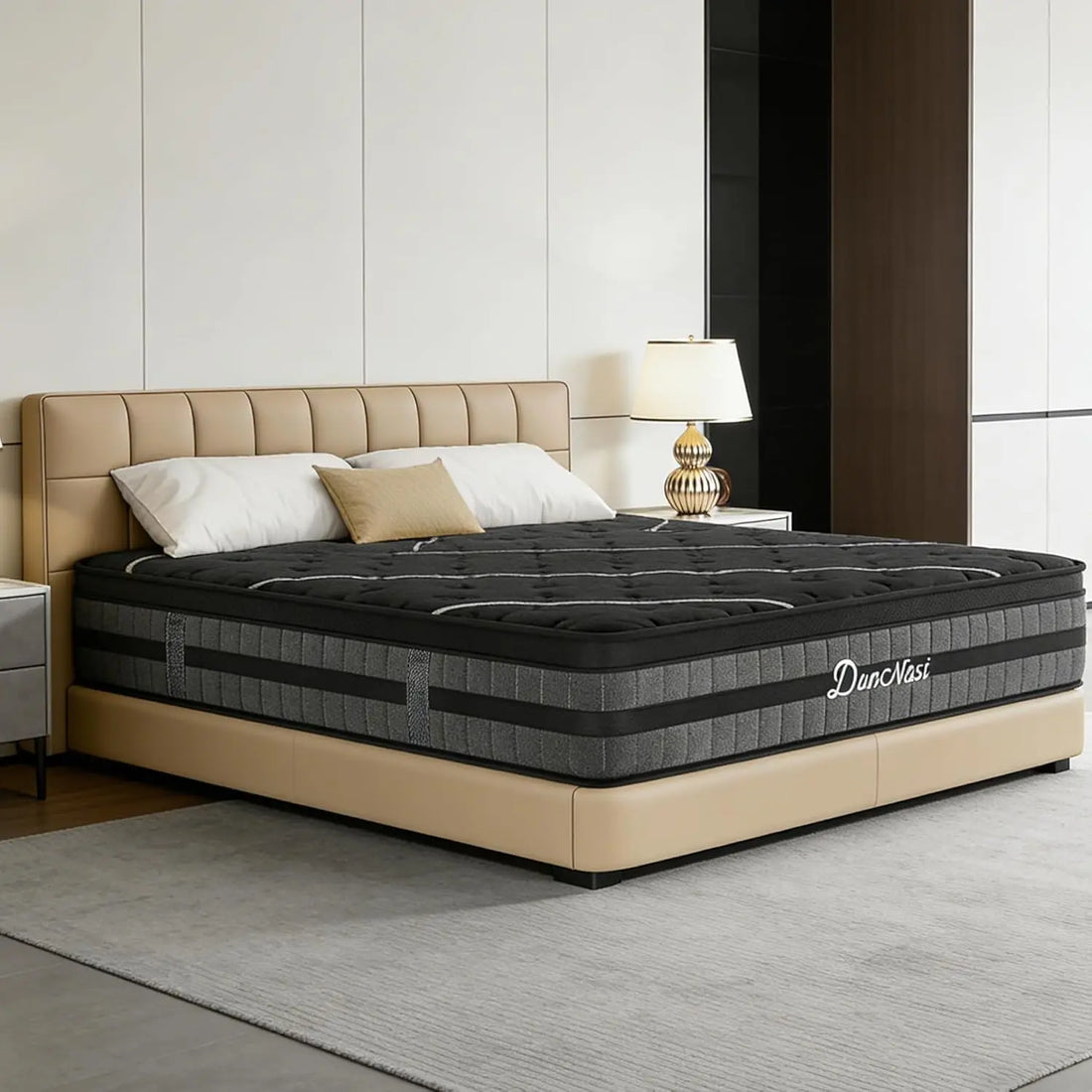 14Inch Hybrid King Mattress 7Zone Pocket Spring Cooling Gel Foam Dual Support Motion Isolation Medium Firm Customized