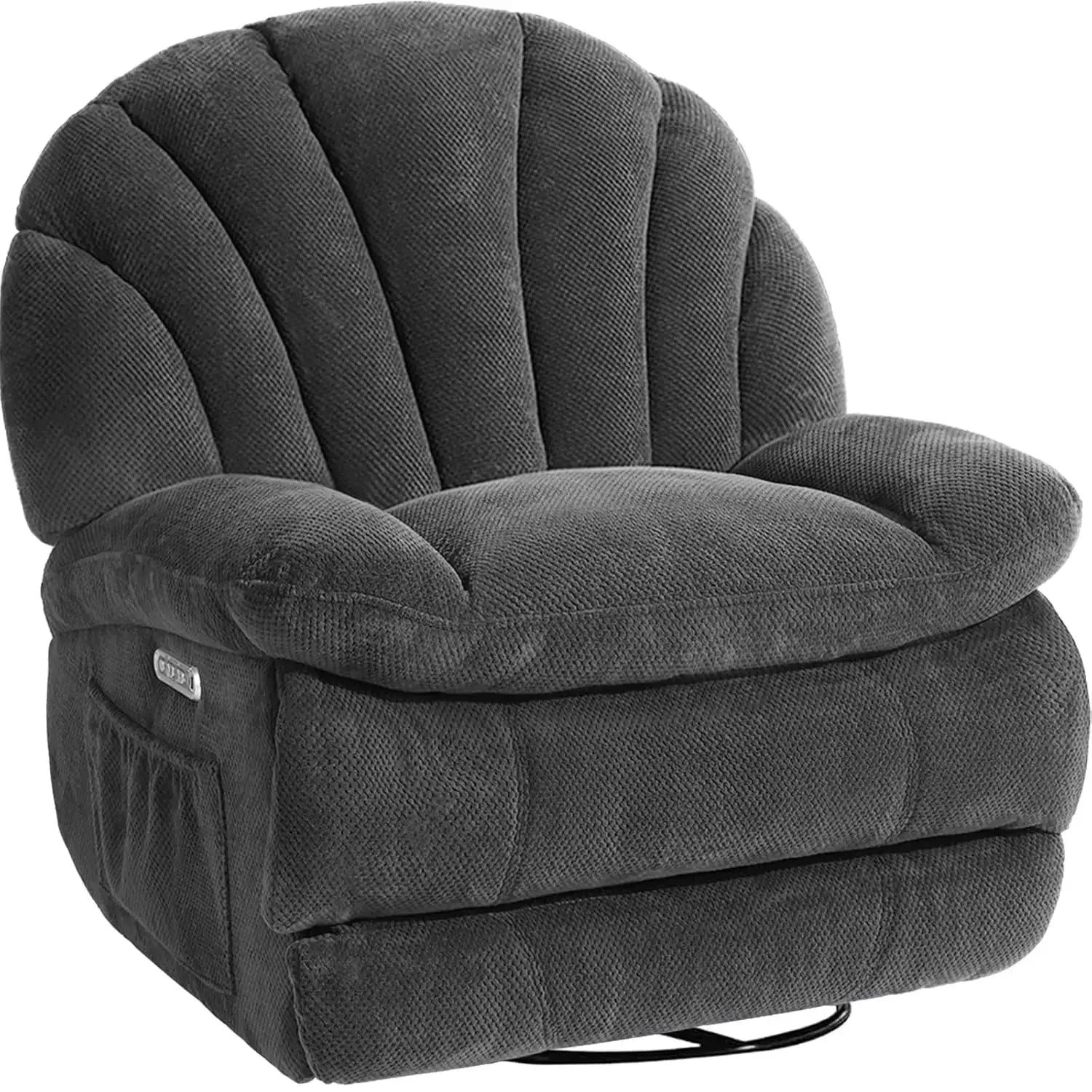 Dual Motor Power Swivel Rocker Recliner Chair for Living Room, Power Adjustable Backrest and Extended Footrest,, Customized