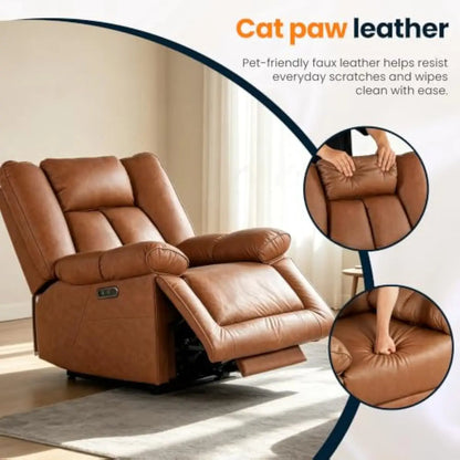 Dual Motor Power Recliner With Independent Headrest And Backrest Control
