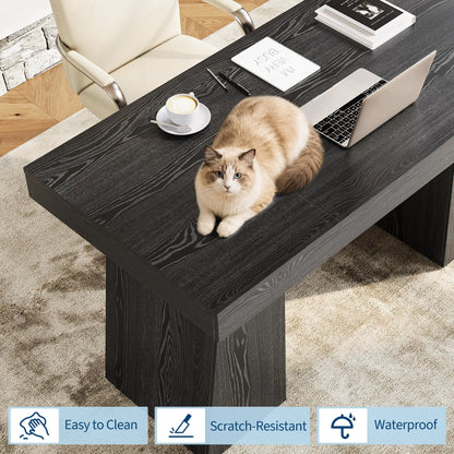 HiMISS Gaming Computer Desk With Drawer Cabinet And Storage Shelves
