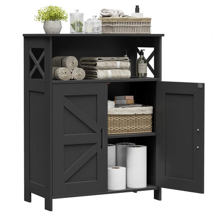 Bathroom Storage Cabinet With 2 Doors, Toilet Paper Cabinet With Adjustable Shelves, Small Bathroom Cabinet Fo
