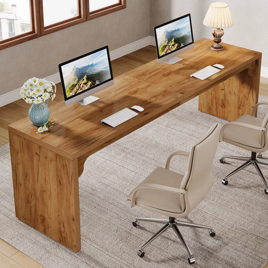 Tribesigns Double Desk Workstation for Modern Home Office