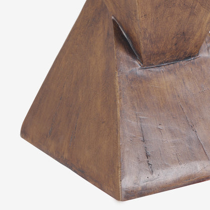 Modern Geometric Lightweight Concrete Accent Side Table for Home