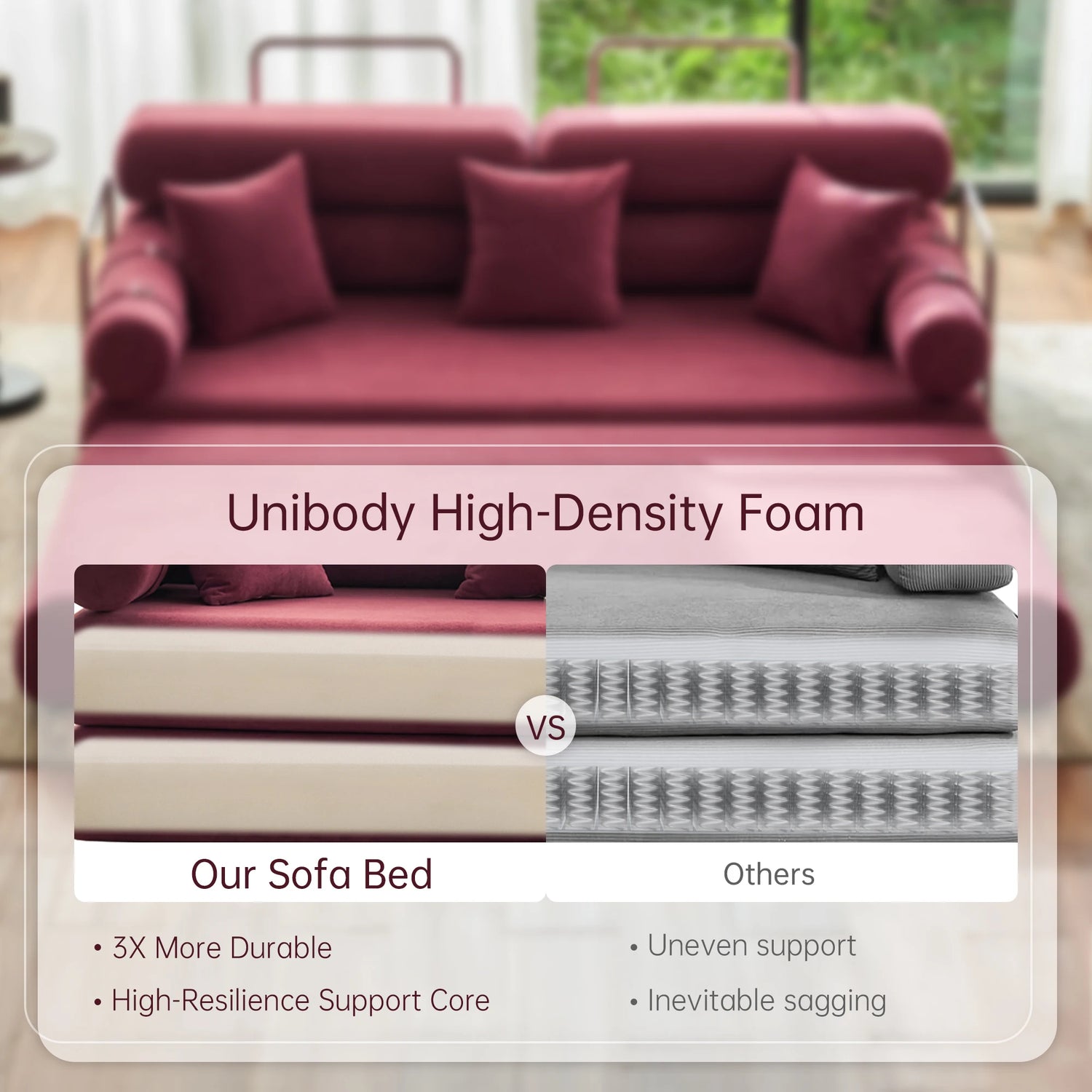 Convertible Sleeper Sofa - 35&