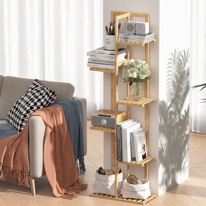 Wisfor Bamboo Corner Plant Stand Multi Tier Flower Holder Shelf