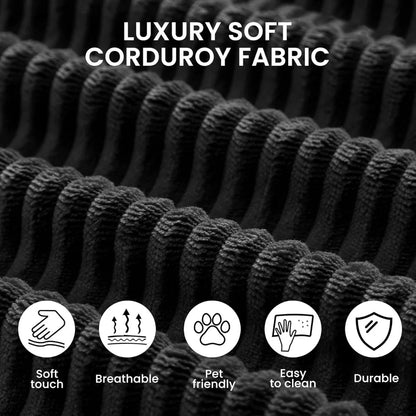 79 Inch Convertible Floor Sofa Bed 5 in 1 Fold Out Sleeper Modular Lounge Couch for Living Room Bedroom Black