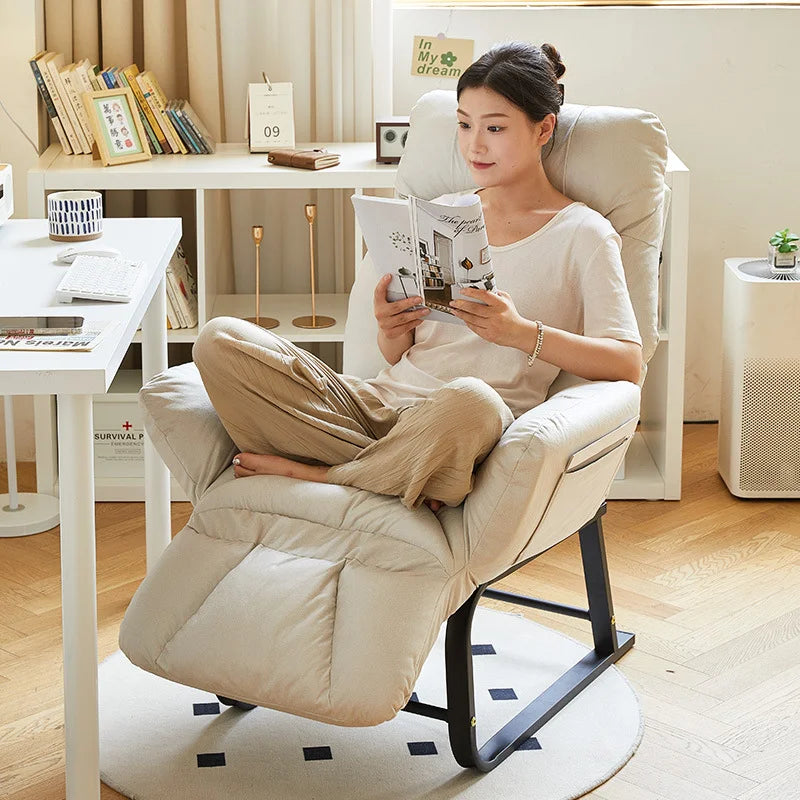 Folding Sofa Chair For Sleeping Lying Nap Lazy Bedroom Home Furniture Office Chairs E-sports Computer Chair Lounge Backrest 2025