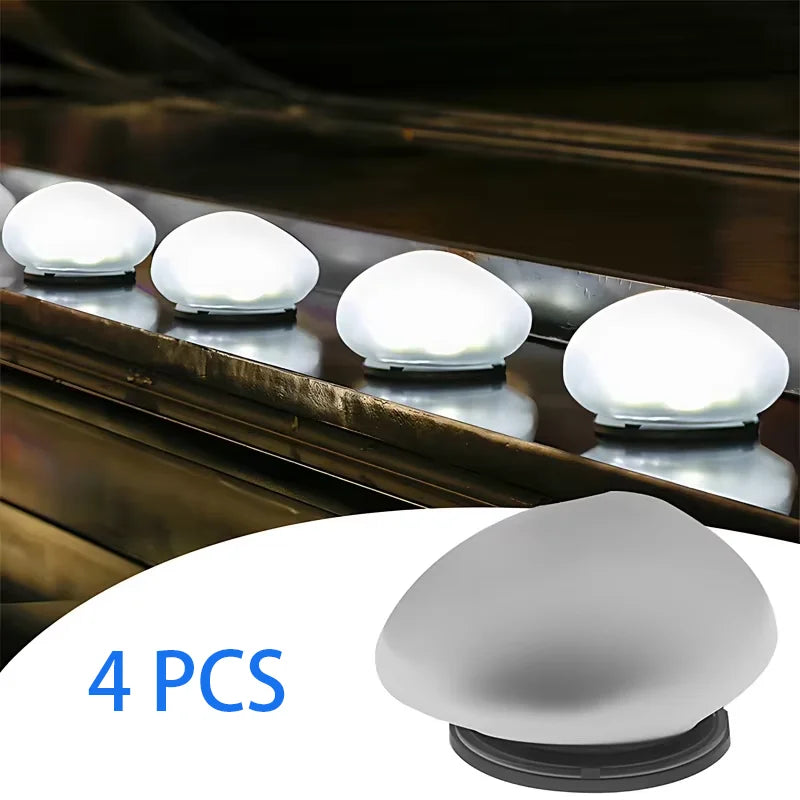 4PCS Solar Stone Lights Outdoor Waterproof Solar Powered Rock Light Outdoor Landscaping Spotlights Solar Garden Yard Decor Lamp