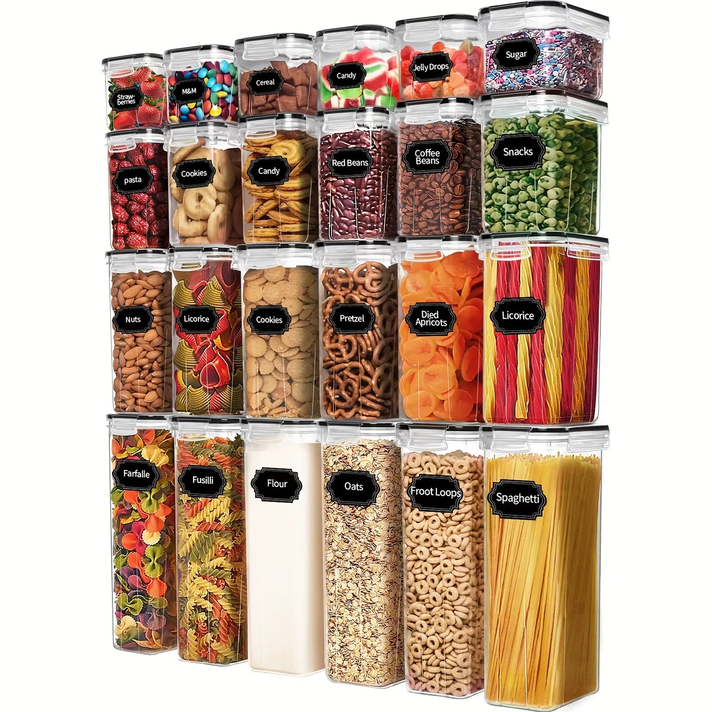 ATMDOG 24 Piece Airtight Food Storage Containers Set BPA Free