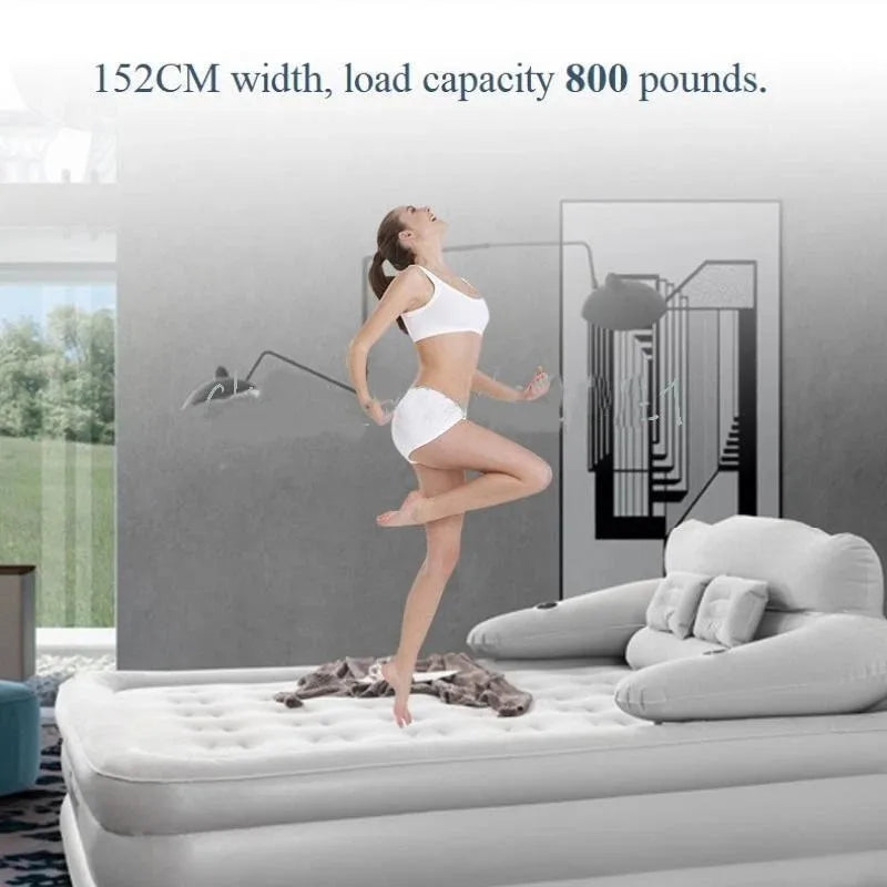 Queen Size Air Mattress Sofa Bed for Outdoor Indoor Portable Inflatable Couch High Quality Camping Rest Folding Mattress