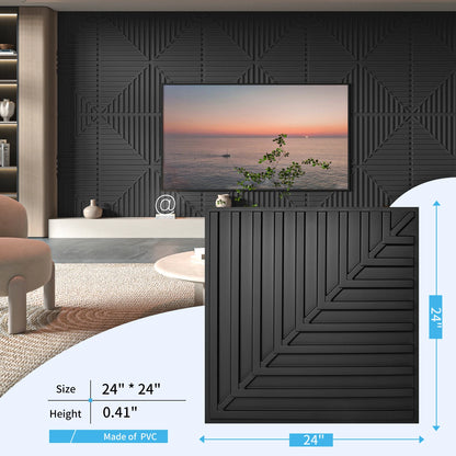 Art3d PVC 3D Textured Drop Ceiling Tiles 12-Pack