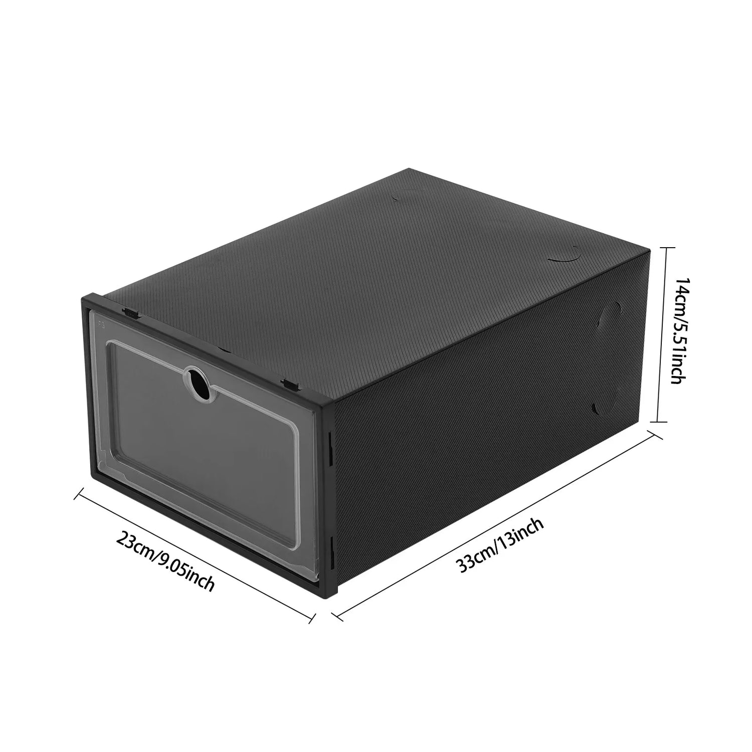 24Pcs Stackable Shoe Storage Box Clear PP Shoe Case Organizer with Snap Design Dustproof Foldable for Home Closet