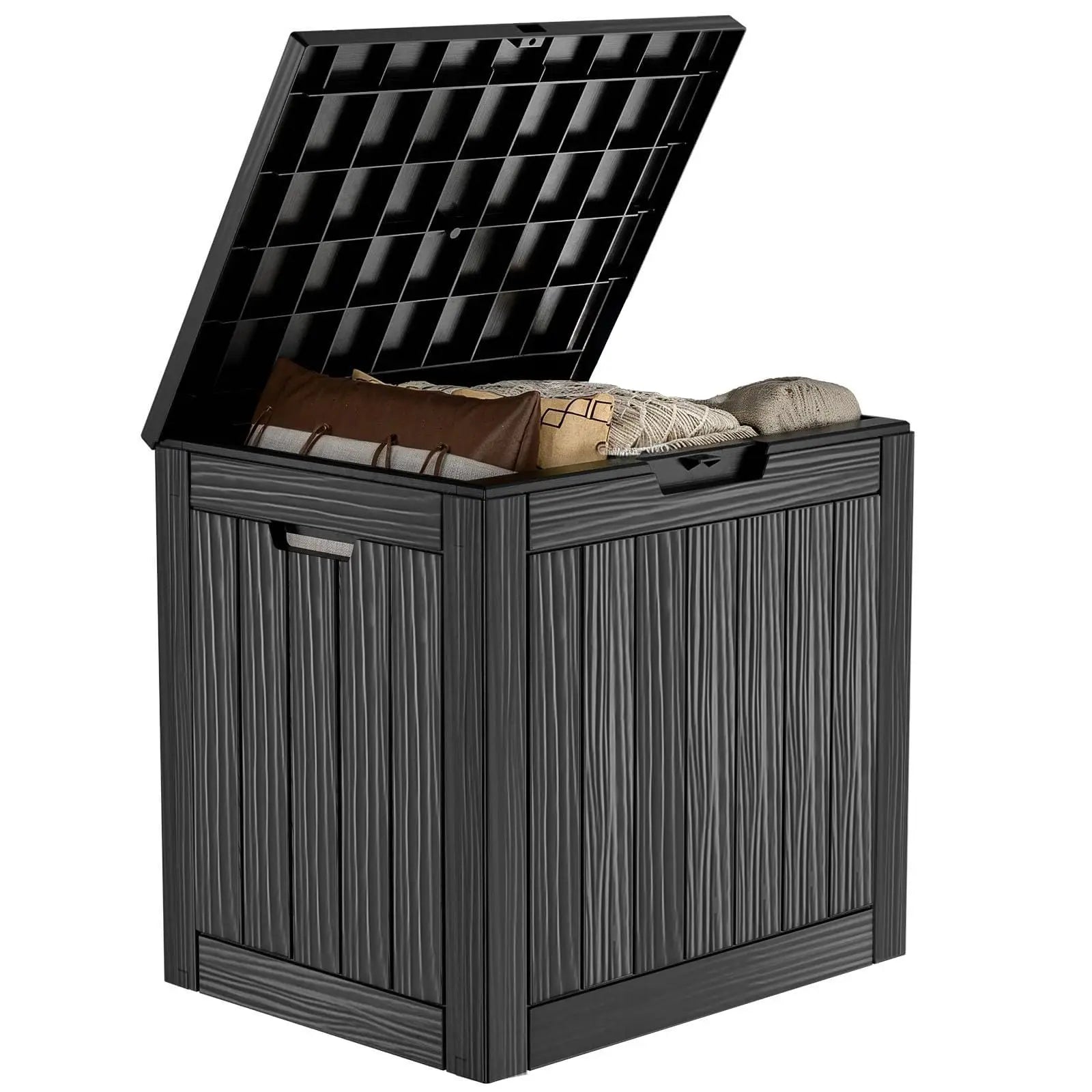 PatioZen 320 Gallon Large Resin Deck Box, Lockable Outdoor Storage Box for Patio Cushions Storage Furniture,Garden Tools