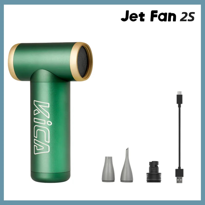 KICA Portable Rechargeable Air Blower Fan for Outdoor Use
