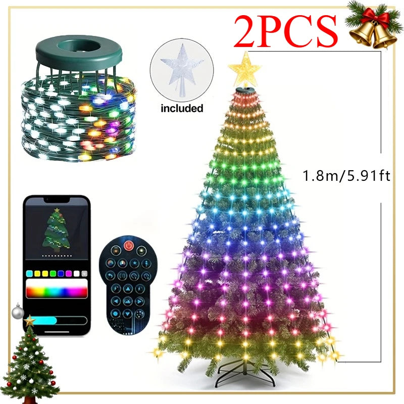 MIMIRGB Smart Christmas Tree Lights Fairy Lights Music Sync
