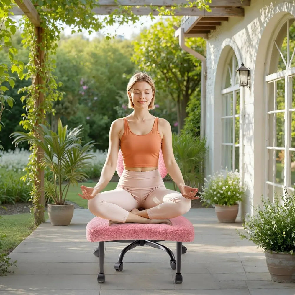 Furmax Ergonomic Kneeling Desk Chair With Footrest And Wheels