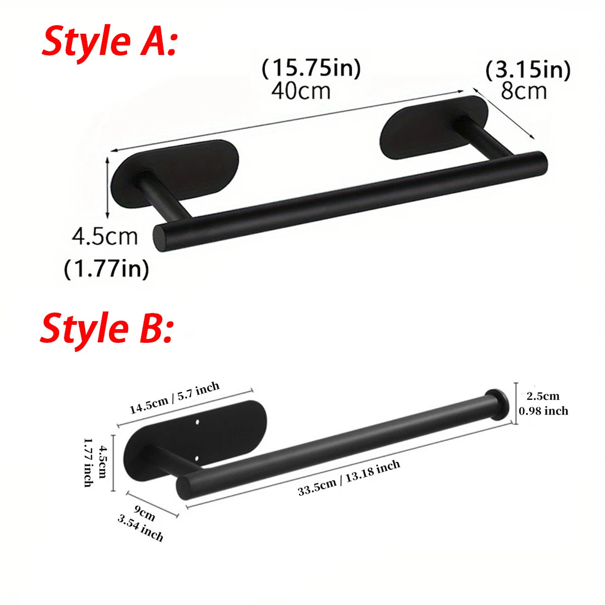 Towel Racks for Bathroom, Adhesive Towel Bar, Hand Towel Holder, Kitchen Towel Holder, No Drill Towel Holder, Bathroom Accessories