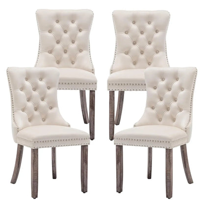 Mid Century Modern Dining Chair Set of 4 Velvet Upholstered Dining Accent Chair Farmhouse Dining Chairs with High, Customized