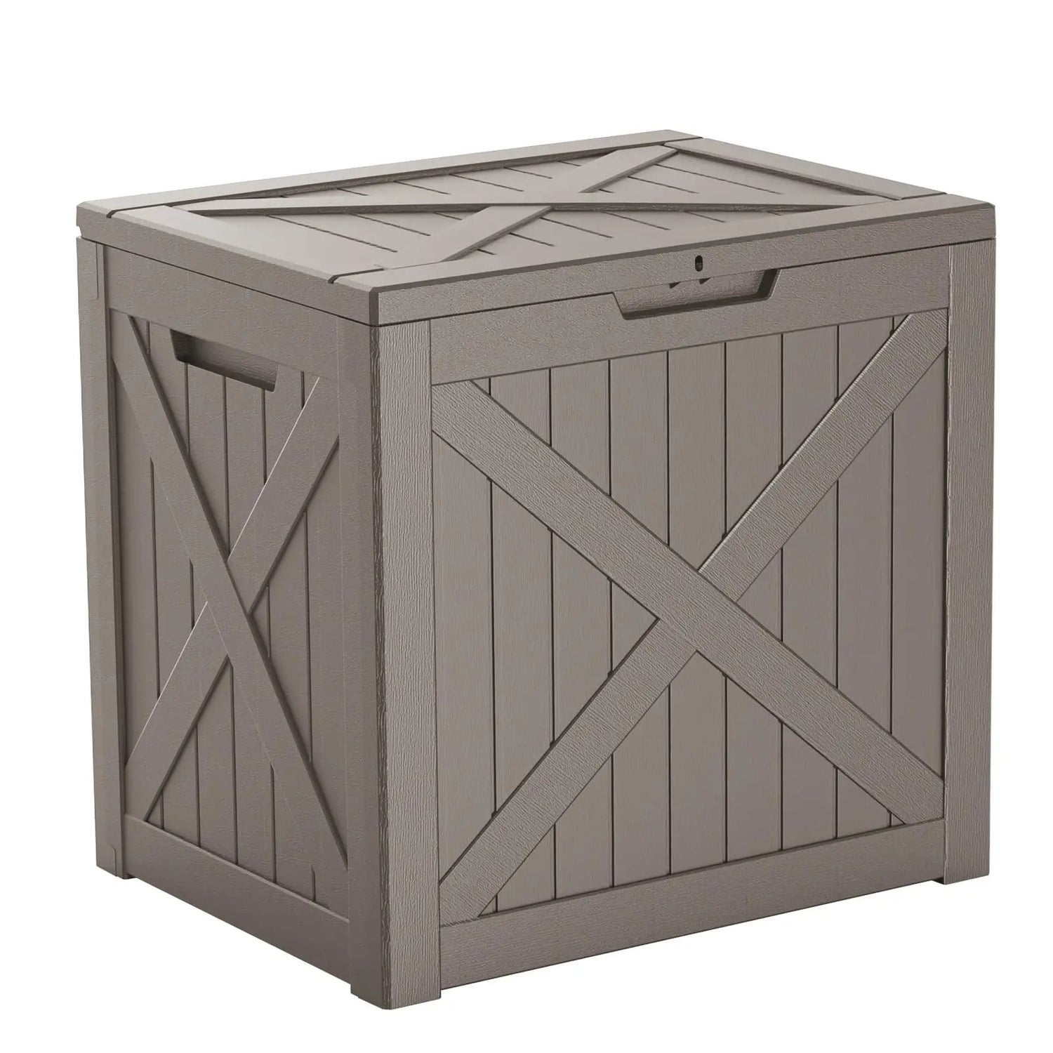 PatioZen 320 Gallon Large Resin Deck Box, Lockable Outdoor Storage Box for Patio Cushions Storage Furniture,Garden Tools