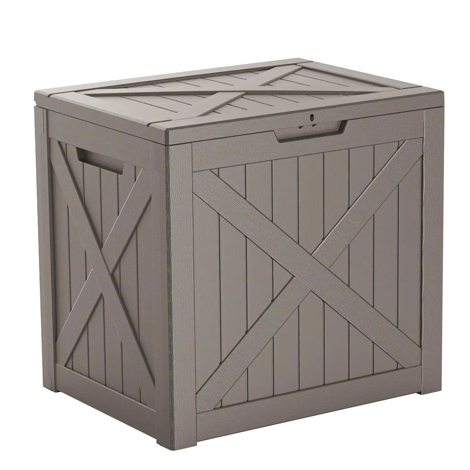 PatioZen 320 Gallon Large Resin Deck Box, Lockable Outdoor Storage Box for Patio Cushions Storage Furniture,Garden Tools