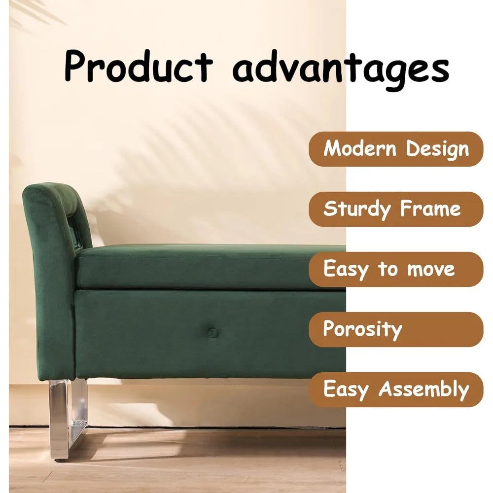 Ticify End Of Bed Storage Bench With Hidden Storage