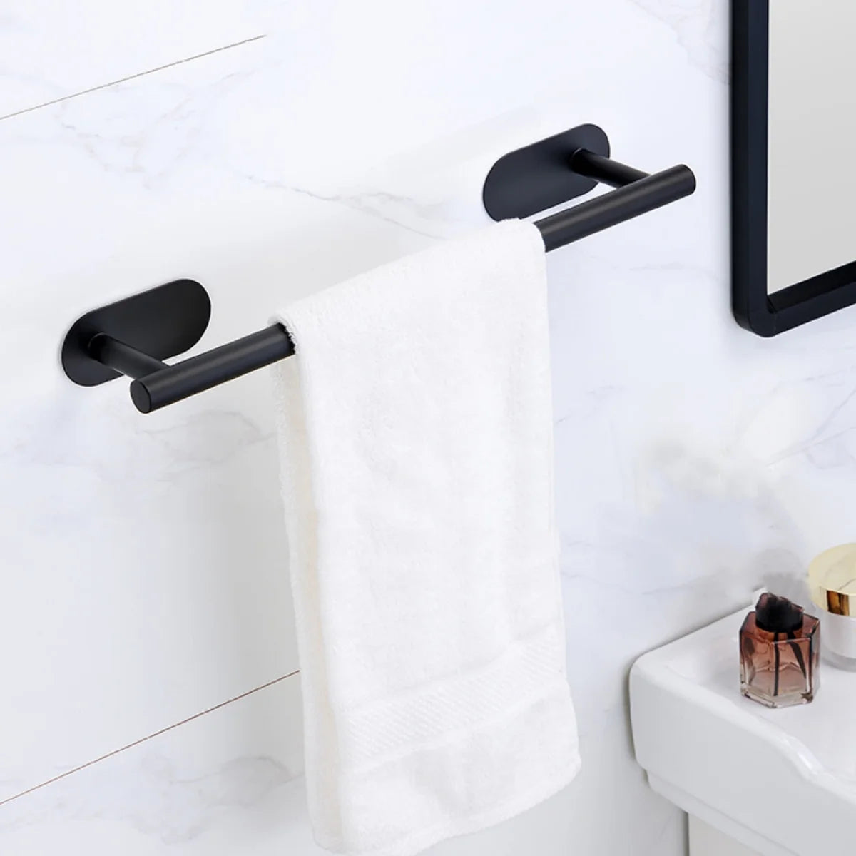Towel Racks for Bathroom, Adhesive Towel Bar, Hand Towel Holder, Kitchen Towel Holder, No Drill Towel Holder, Bathroom Accessories