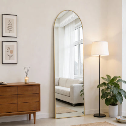 JHK Full Length Wall Mirror With Stand For Home Decor