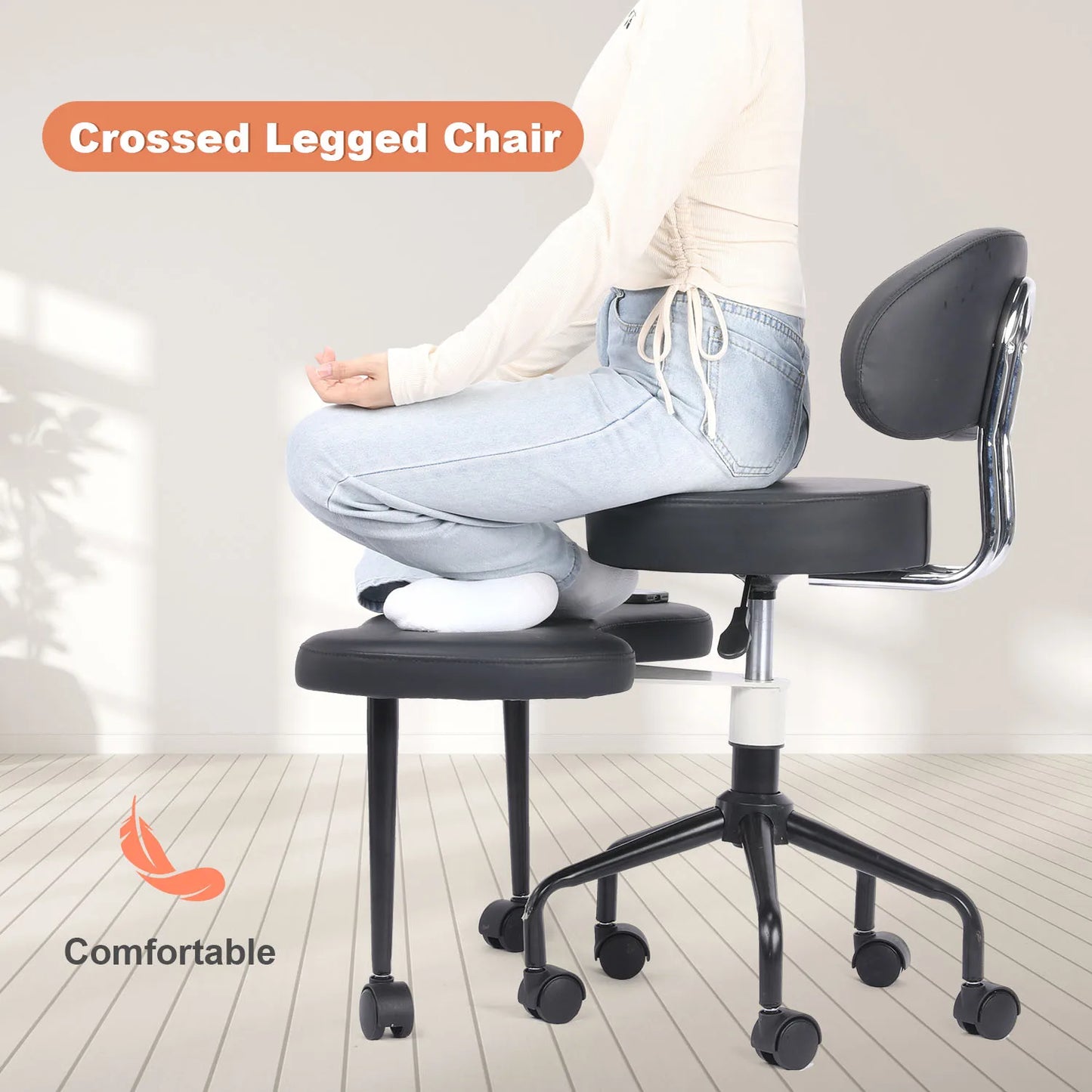 General Use Cross Desk Chair With Lumbar Support And Height Adjustable
