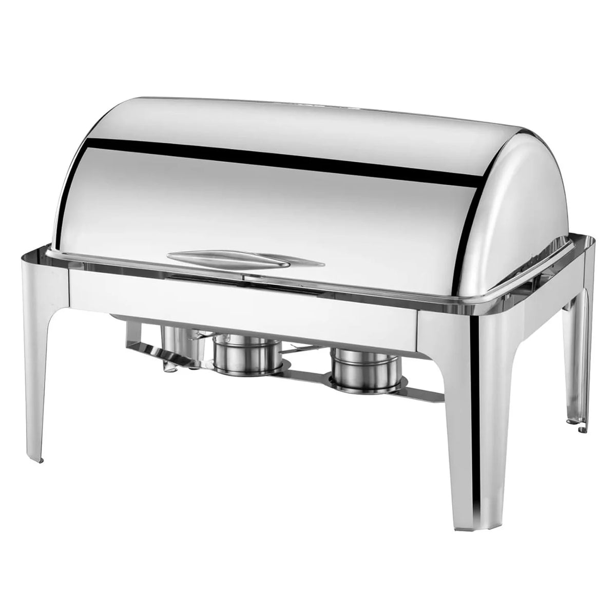 Roll Top Chafing Dish Buffet Set,9 Qt Stainless Steel Food Warmer with Viewing Lid, Rectangular Chafing Dish for Party &amp; Buffet