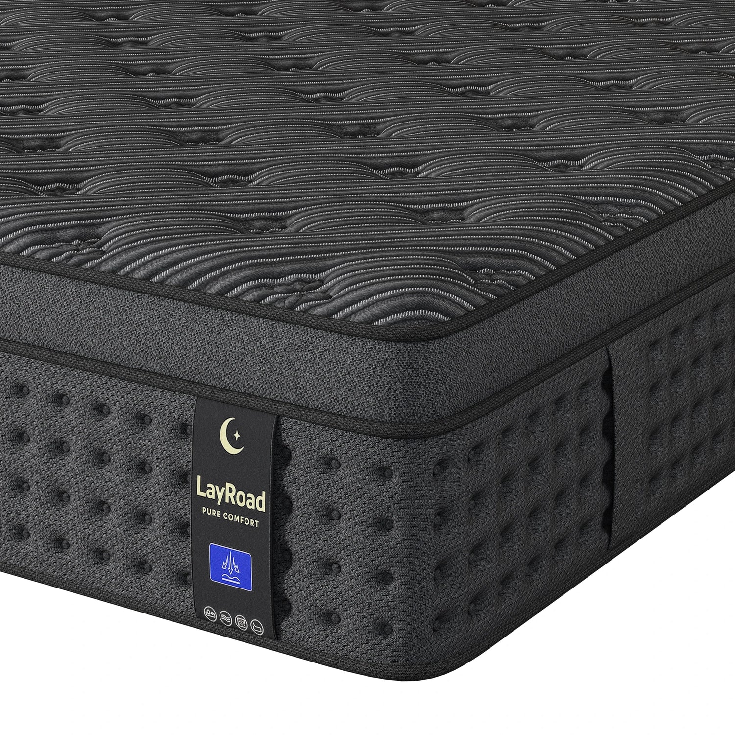 12"14"Twin Full Queen King Size Mattress in a Box Hybrid Spring Memory Foam,Euro Top Mattresses Medium Firm for Motion Isolat
