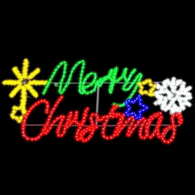 XMSJ LED Neon Christmas Sign Illuminated Outdoor Yard Decoration For Seasonal Home Holiday Displays