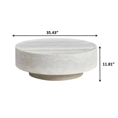 Modern Round Coffee Table for Living Room Minimalist Center Table