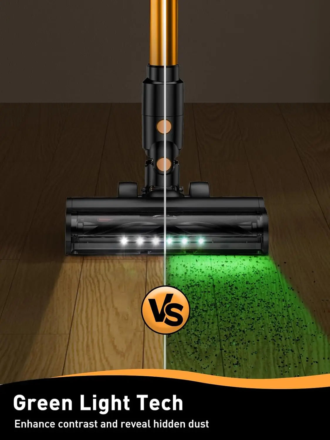 40Kpa Powerful Suction Cordless Stick Vacuum Cleaner, Lightweight 8-in-1 for Home Floors Carpets Pet Hair