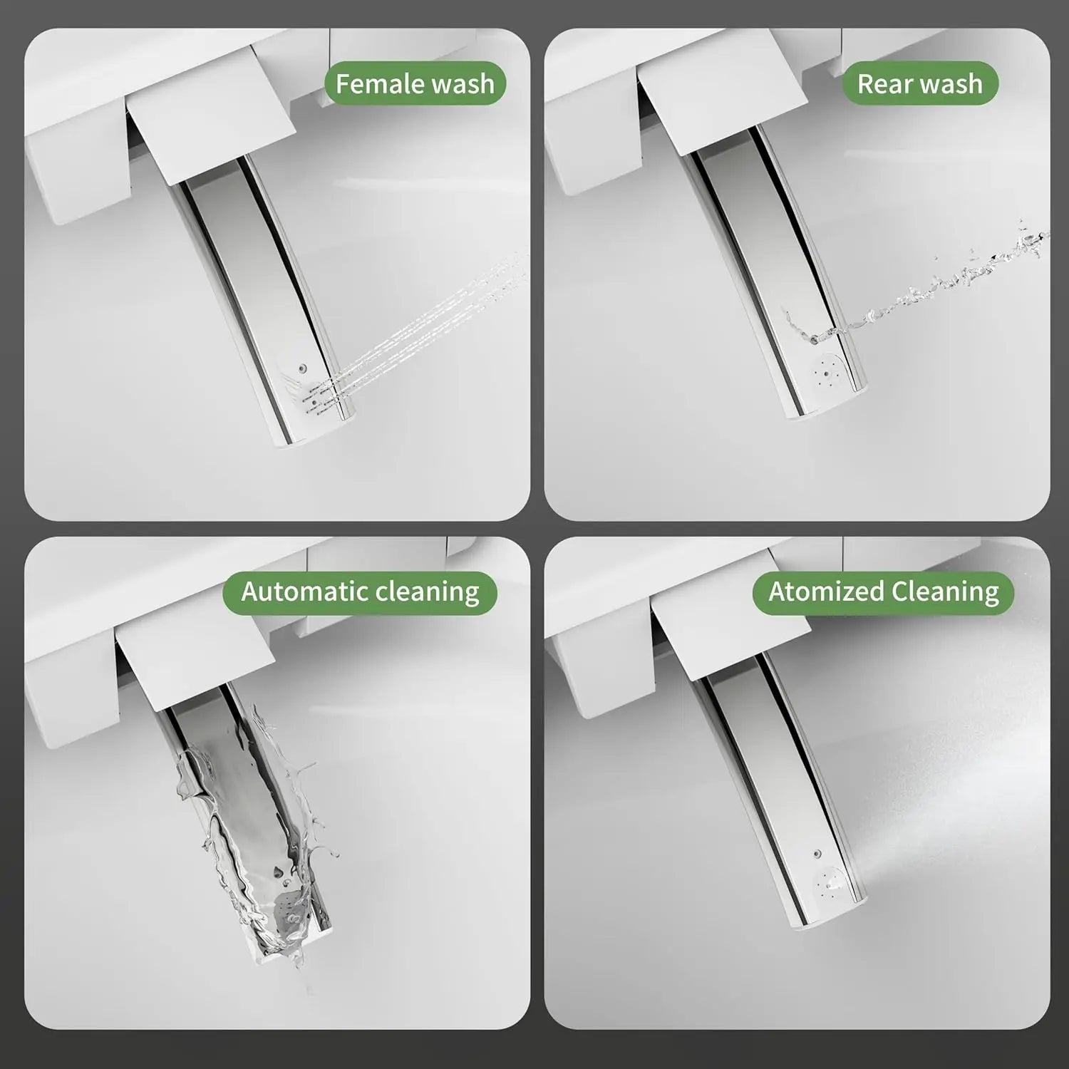 Smart Toilet with Built-In Bidet, Heated Seat &amp; Child Mode, Multiple Flushing Modes, Self-Cleaning Nozzle &amp;, Customized
