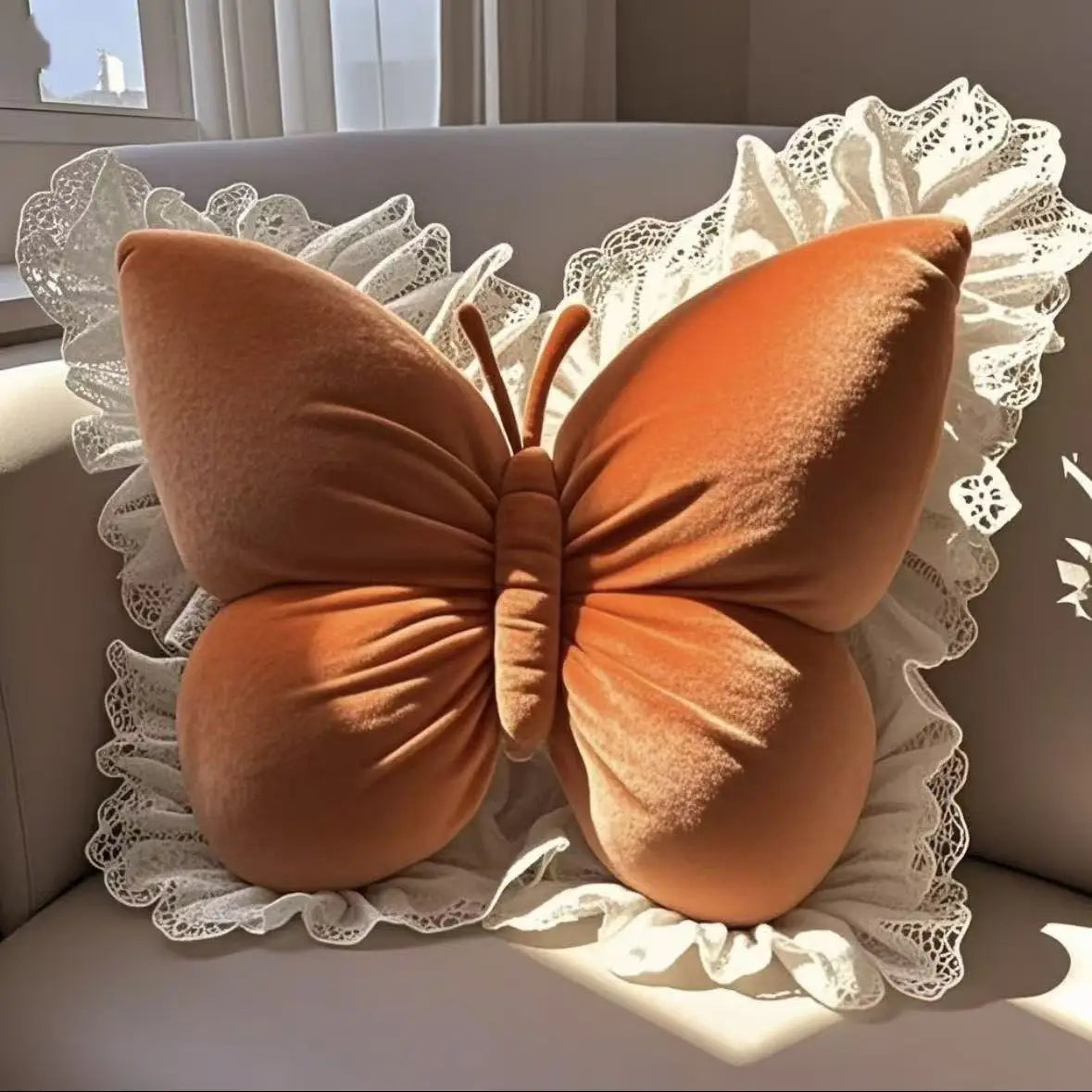 ANGPUCN Princess Butterfly Office Pillow Decorative Cushion For Home