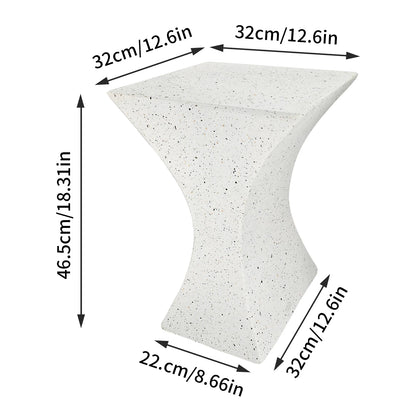 Modern Lightweight Concrete Side Table for Living Room Bedroom Sofa