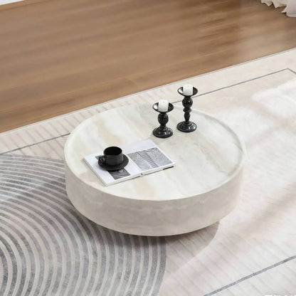 Modern Round Coffee Table for Living Room Minimalist Center Table