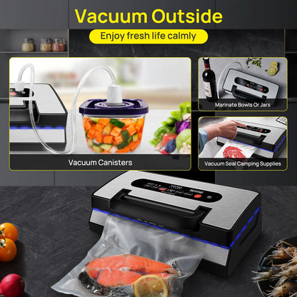 Seatao VH5188 vacuum packing machine Built in cutter&amp;storage Multifunction Automatic Vacuum Sealer Machine Commercial