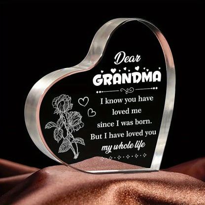 Grandma Heart Sign - Perfect Birthday &amp; Christmas Gift from Grandchildren