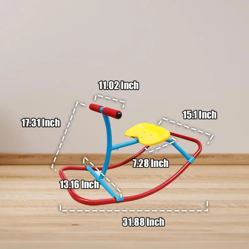 YTYIN Premium Kids Rocking Horse Seesaw Combination Playground Equipment Backyard