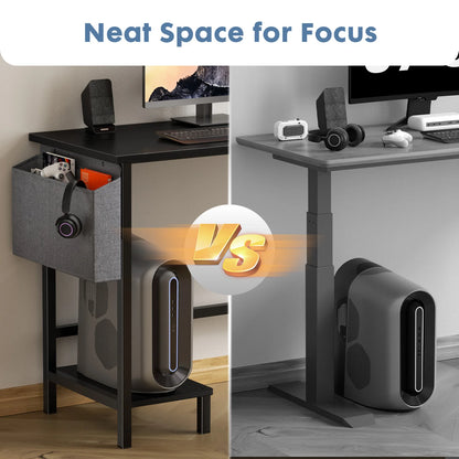MCQ L Shaped Computer Desk with Storage and Side Hook