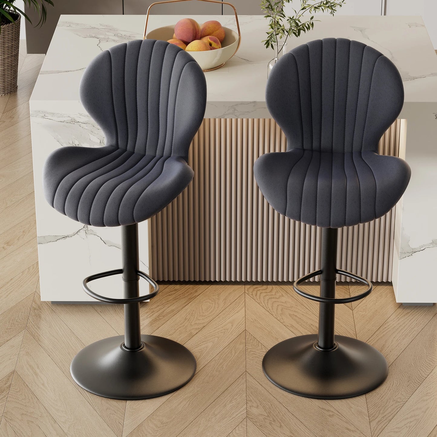 General Modern Dining Chairs Two Piece Set Bar Stools Rotating