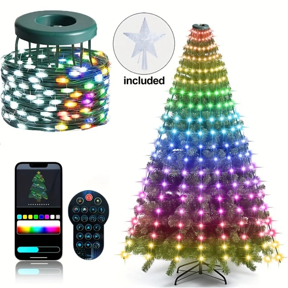 MIMIRGB Smart Christmas Tree Lights Fairy Lights Music Sync