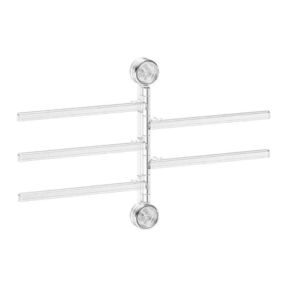 Big Red House Wall Mounted Towel Pole Rack Suction Cups