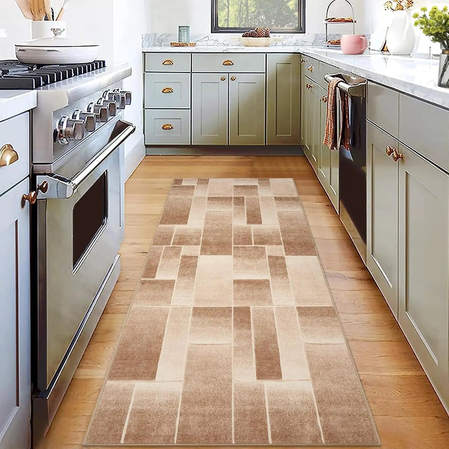 Washable Area Rugs for Living Room Modern Geometric Rug Indoor Floor Cover Accent Carpet for Bedroom Entryway