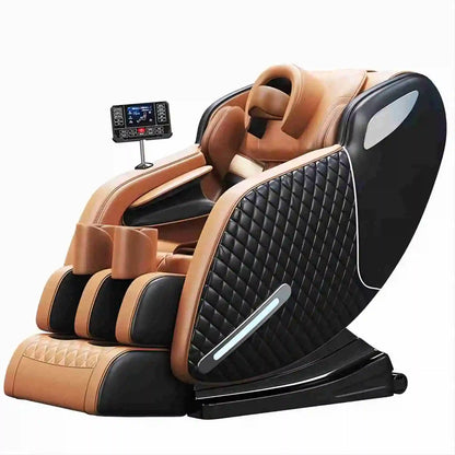 2025 Massage Chair Full Body Zero Gravity Recliner with 8 Fixed Massage Rollers Heating Bluetooth Speaker Airbags for Home Offic