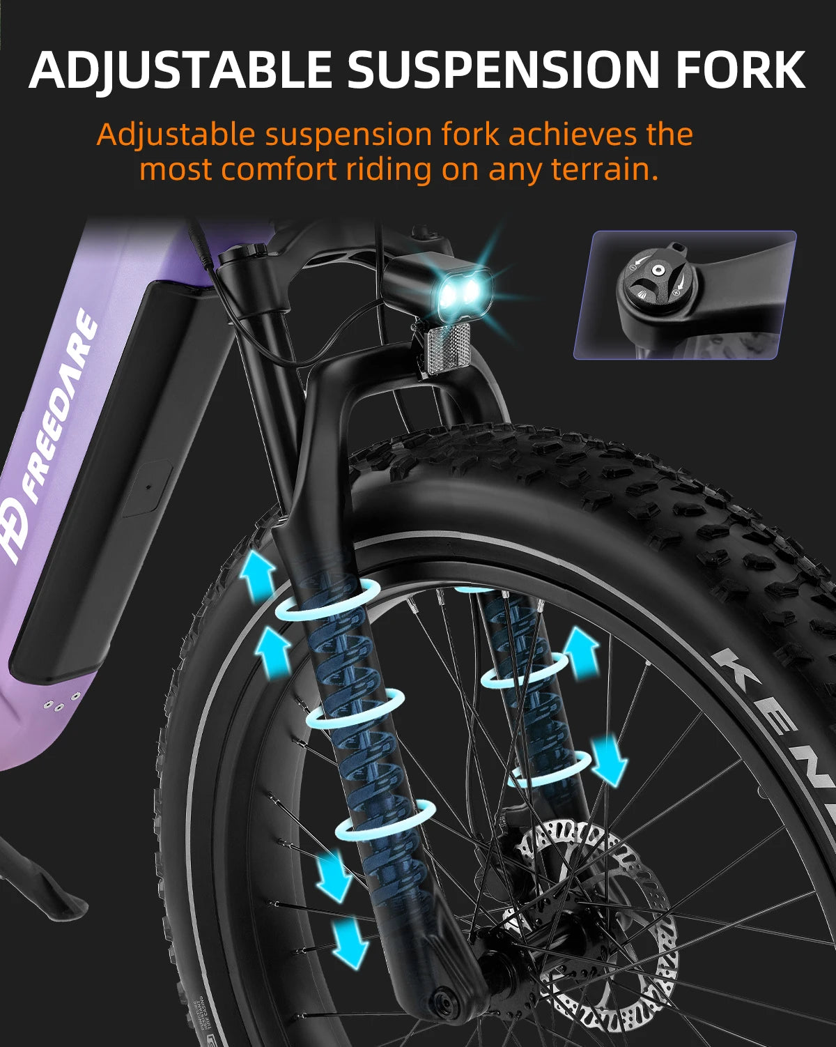 Freedare 1000W Fat Tire Electric Bike 48V All Terrain